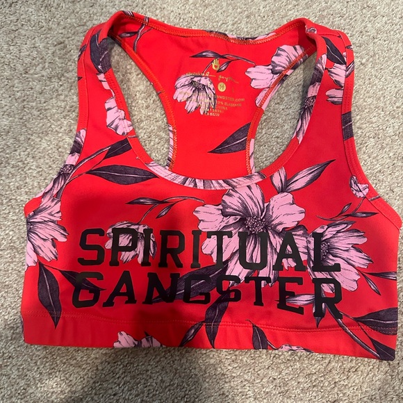 Spiritual Gangster Red Floral Warrior Top - Picture 3 of 3